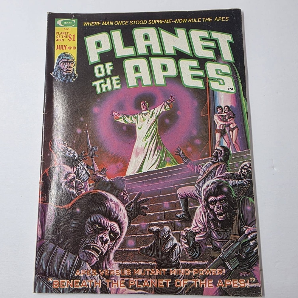 Planet of the Apes Magazine No 10 July 75 Curtis Marvel Stan Lee Present Vintage